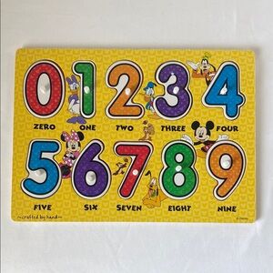 Disney Wooden Number Peg Puzzle by Melissa & Doug